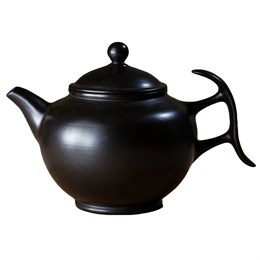 Мастеровой чайник ручной работы, чёрная глина, 230 мл, Тайвань - фото 5673