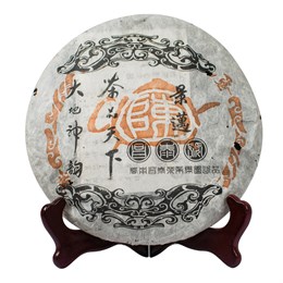 "Старый чайник" из Цзинмайшань, шен пуэр коллекционный, Чантай 2006 год, 400 гр - фото 8039
